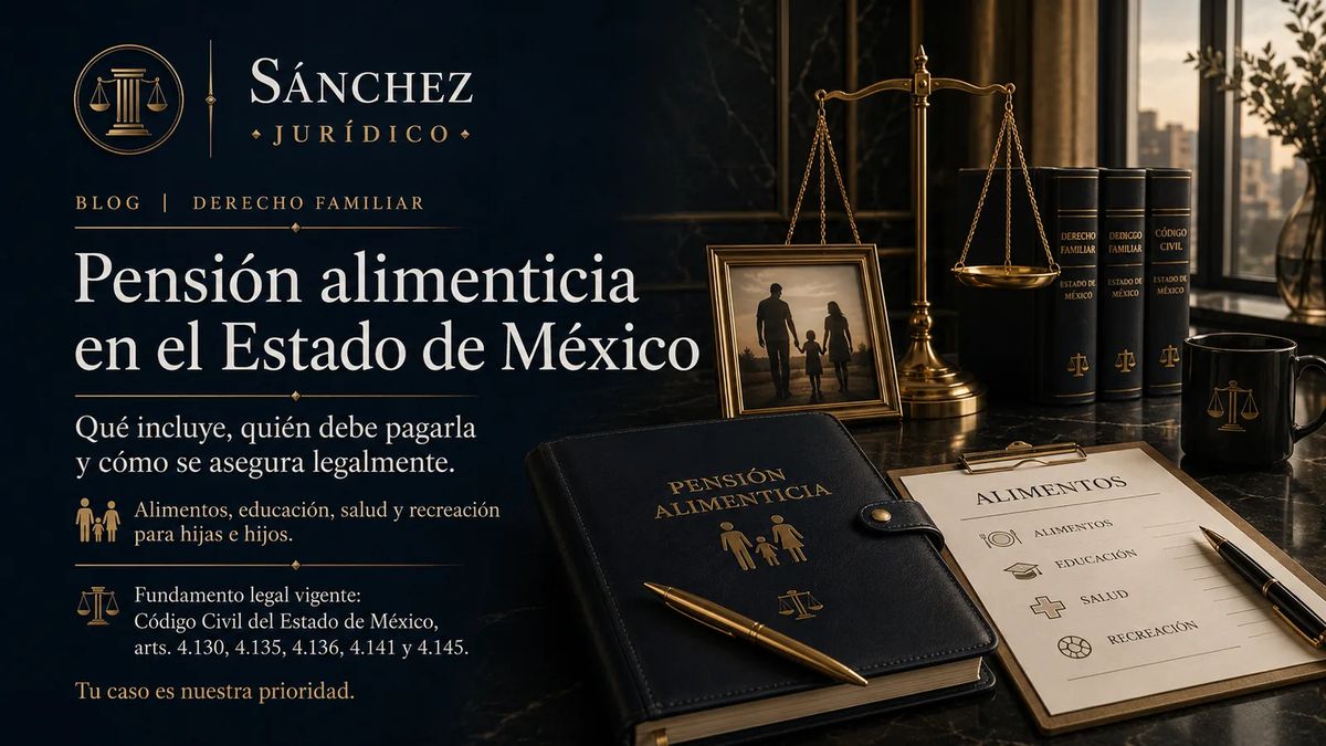Pensión alimenticia en el Estado de México: qué incluye y cómo se fija