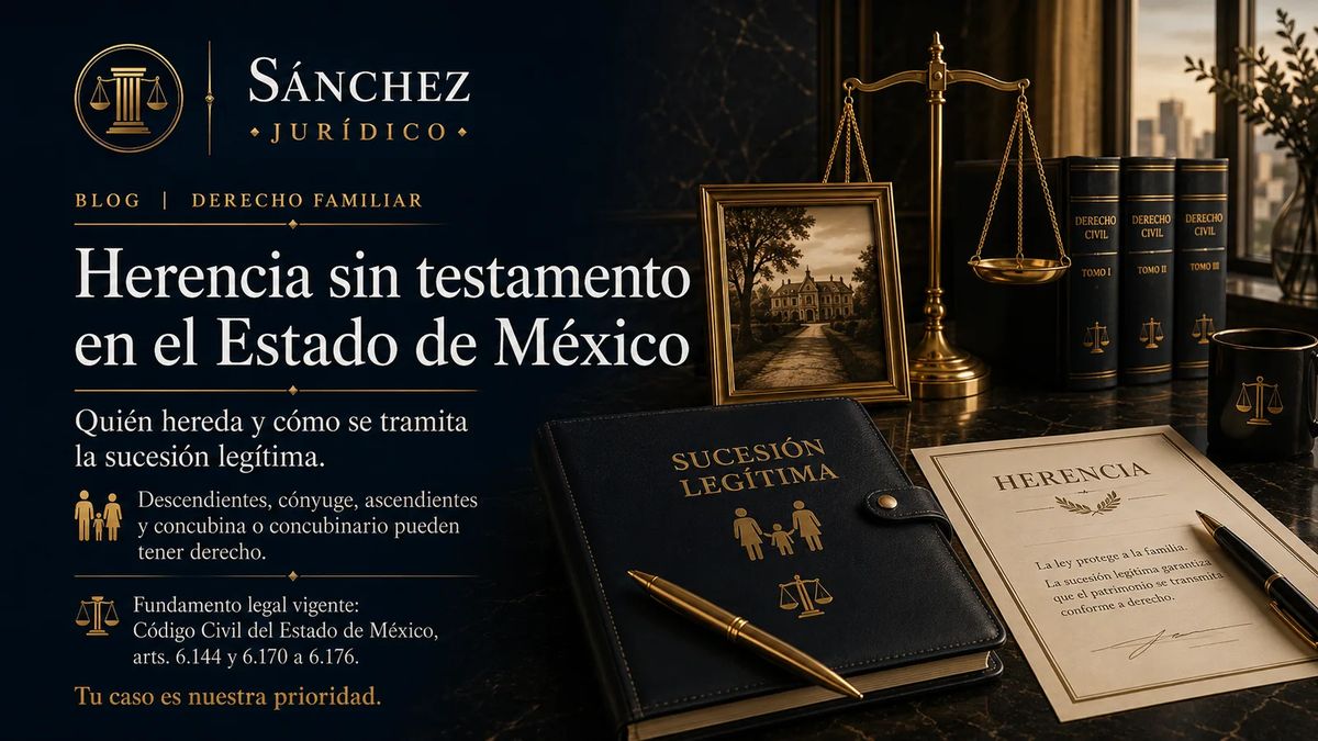 Herencia sin testamento en el Estado de México: sucesión legítima