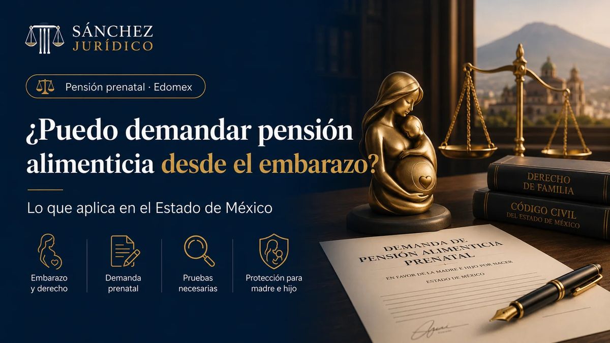 ¿Puedo demandar pensión alimenticia desde el embarazo en el Estado de México?
