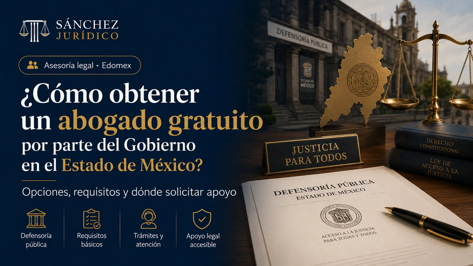 ¿Cómo obtener un abogado gratuito por parte del Gobierno en el Estado de México
