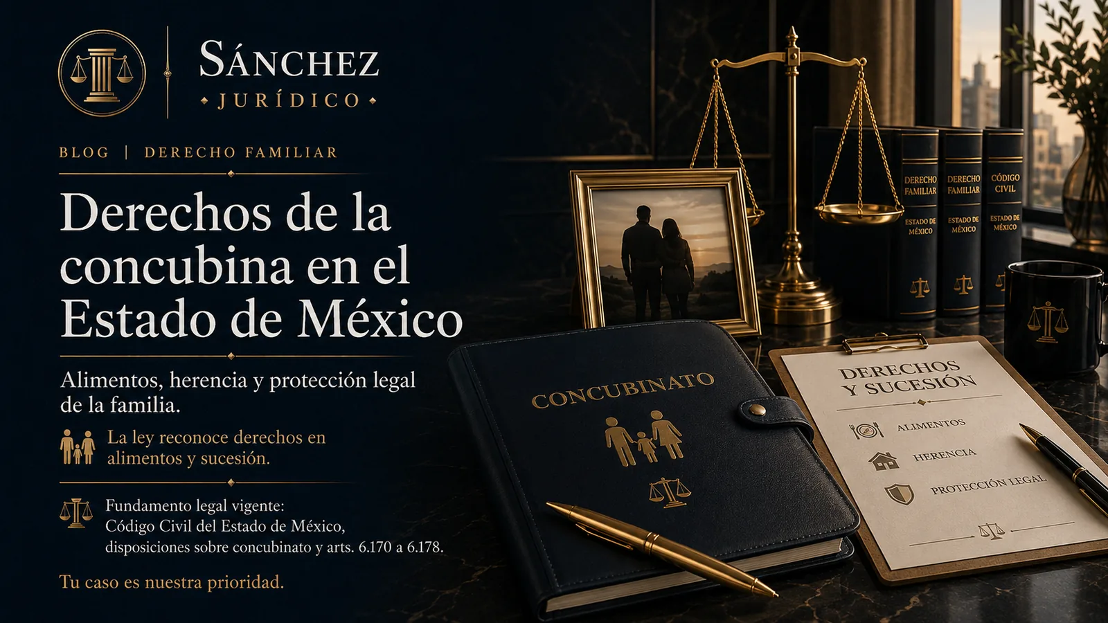 Derechos de la concubina en el Estado de México: alimentos y herencia