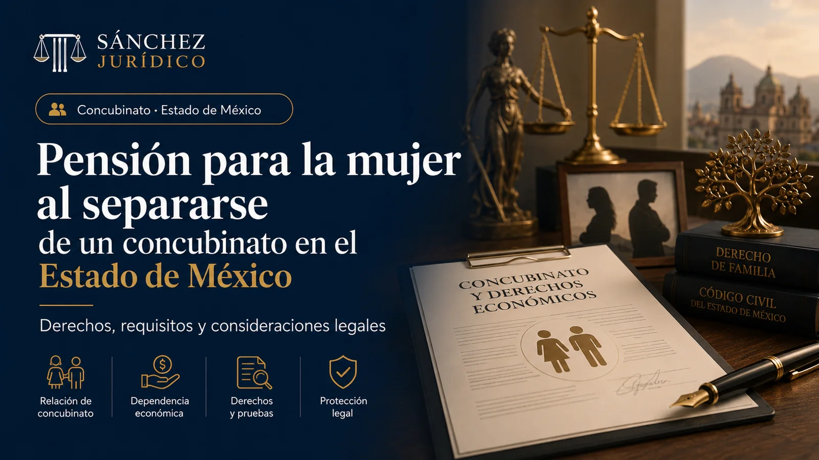 Pensión alimenticia para la mujer al separarse de un concubinato: derechos y consideraciones legales en el Estado de México