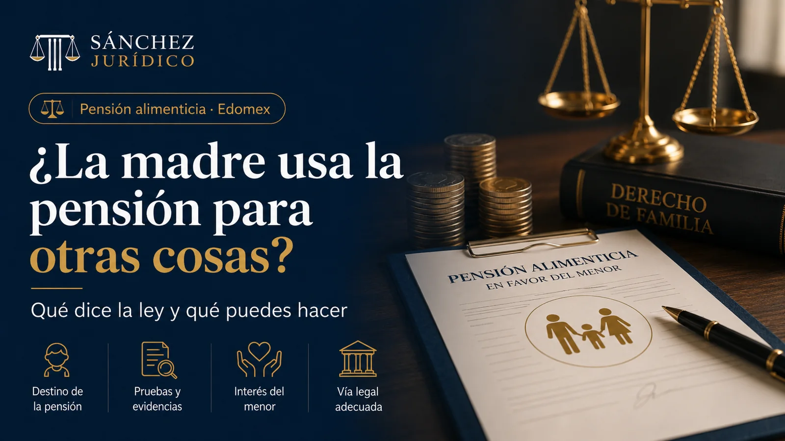 ¿Qué pasa si la madre usa la pensión alimenticia para otras cosas?